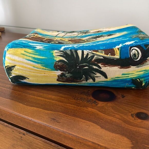 Summer Print Wooden Handle Purse - Picture 5 of 5